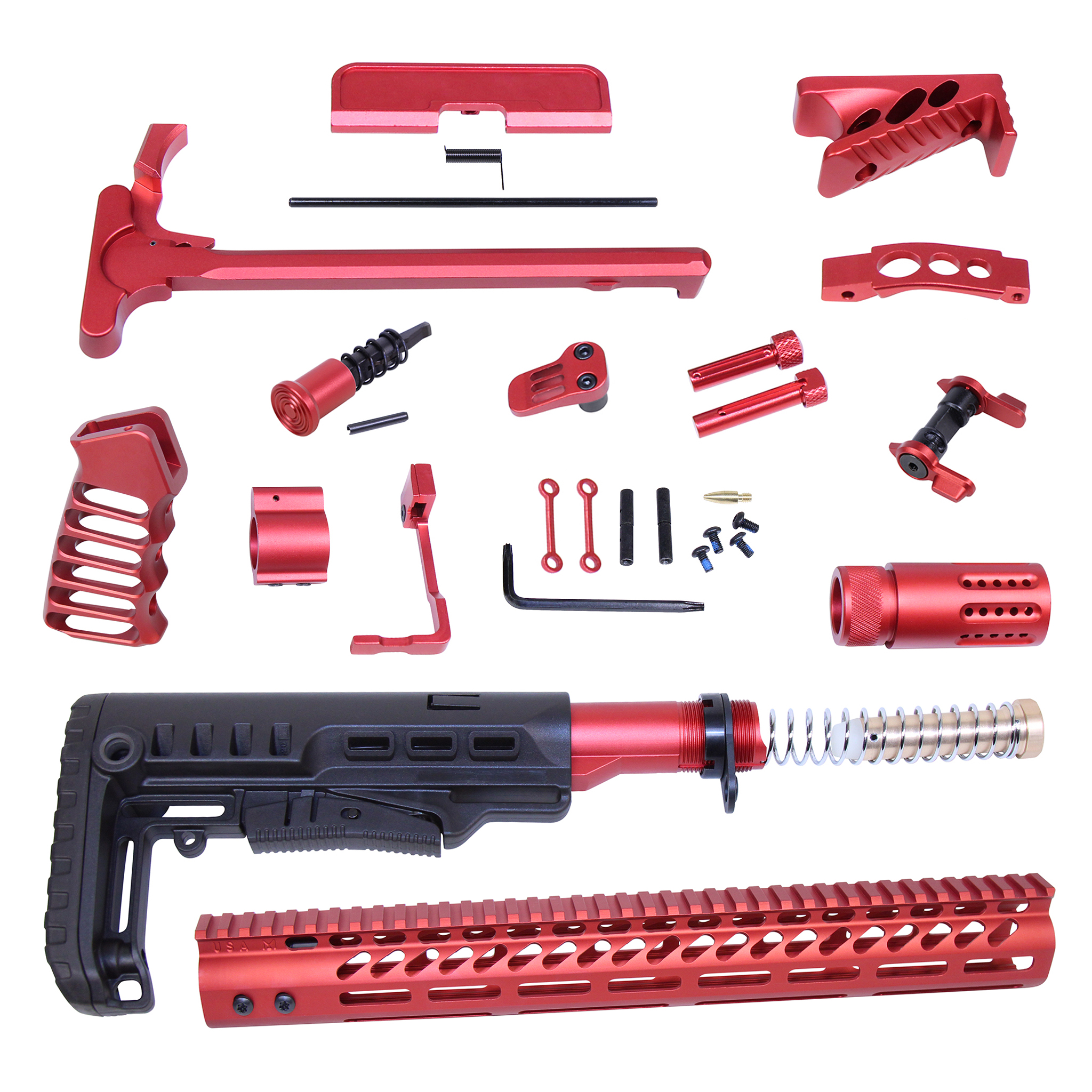 ULT-RK-RED_TT AR-15 Ultimate Rifle Kit (Anodized Red) - Image 1