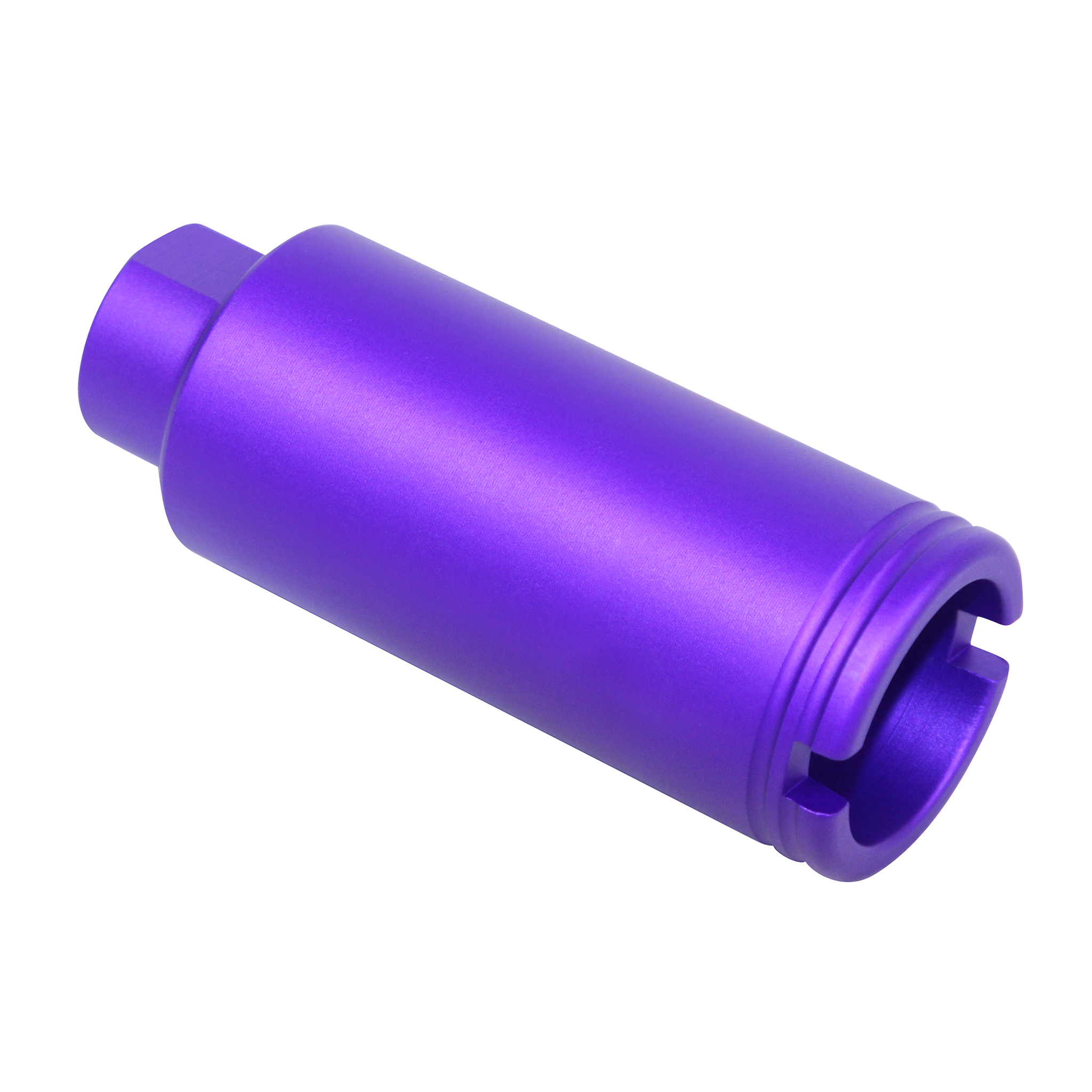 Guntec-USA-CONE-FH-S-RP AR-15 Slim Line Cone Flash Can (Anodized Royal Purple)