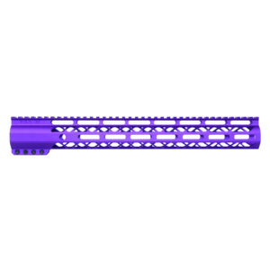 15" Air-LOK Series M-LOK Compression Free Floating Handguard With Monolithic Top Rail (Anodized Royal Purple)