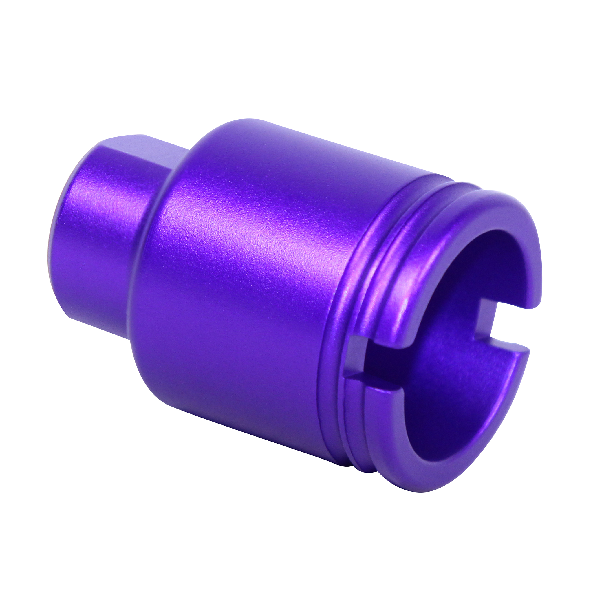 Guntec-USA-SCONE-FH-223-RP AR-15 Stubby Slim Compact Flash Can (Anodized Royal Purple)